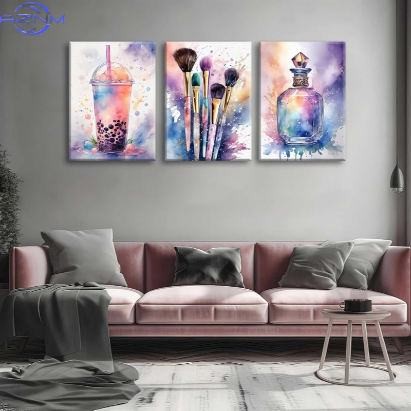 3 個の高級水彩画スイートエレメントスタイル「Exquisi - Luxury Lifestyle Picture のレビューと価格